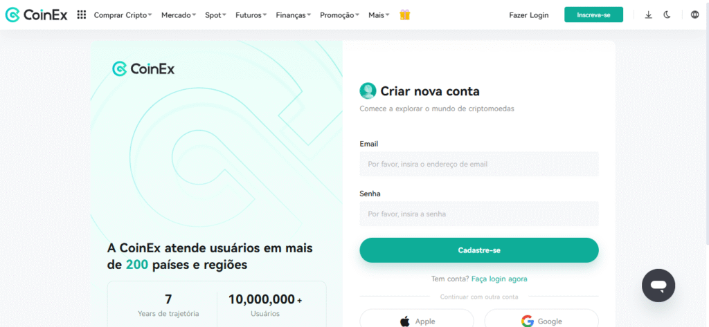 Código de Referência CoinEx