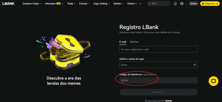 Código de Referência LBank