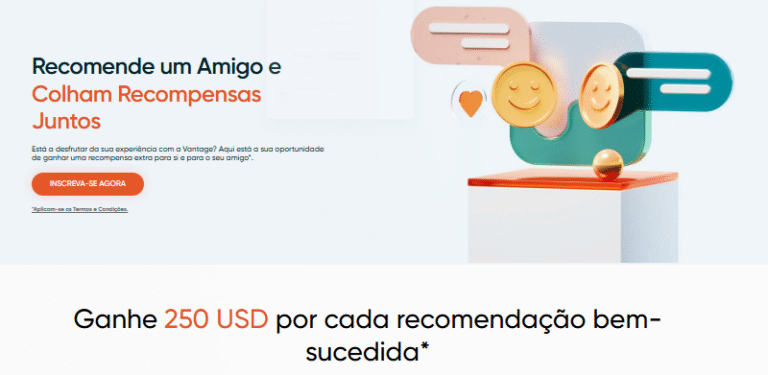 Bónus de Registo VantageFx