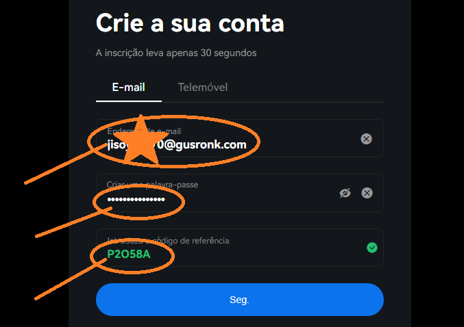 Código de Referência BTCC Exchange