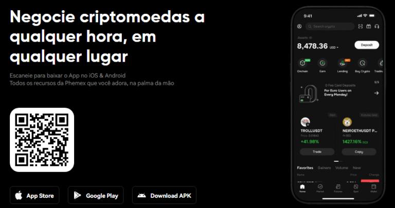 Benefícios do Código de Convite Phemex