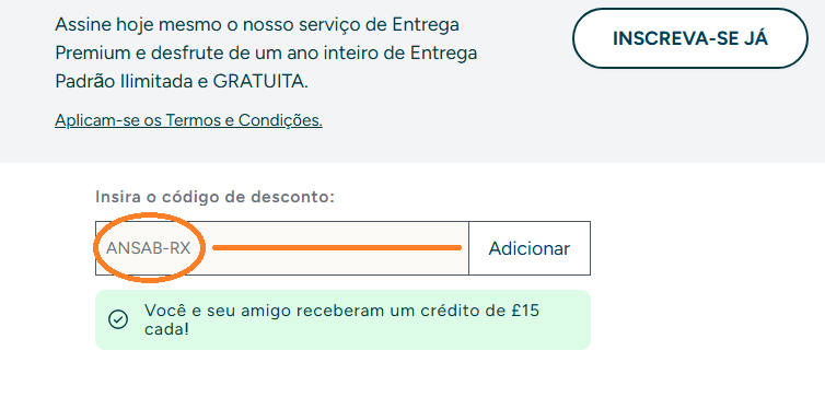 Código de Referência Myprotein