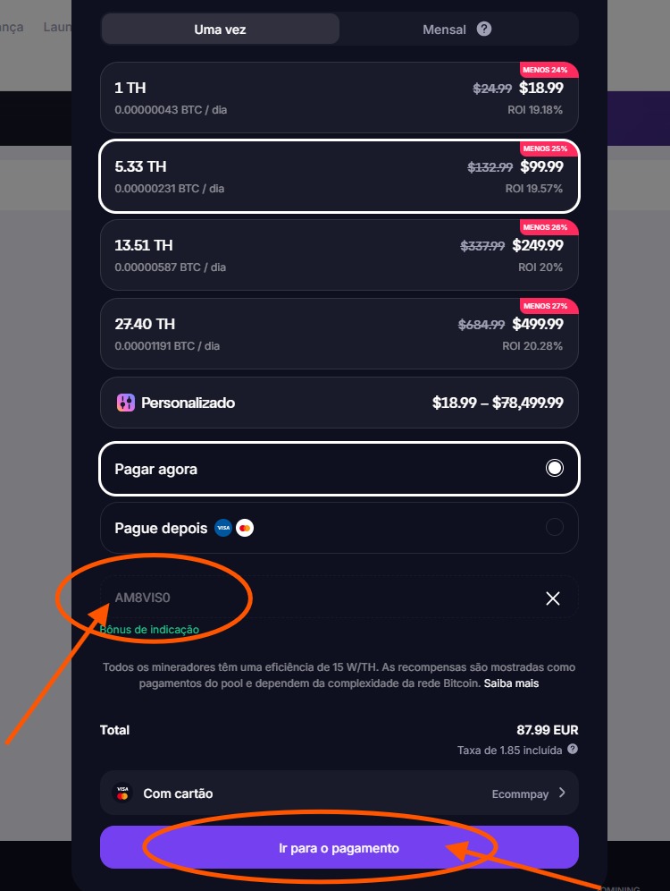 Código Promocional GoMining